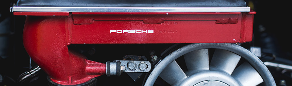 Red Porsche Engine